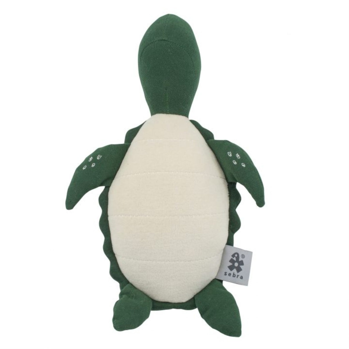Sebra stuffed animal, Triton the turtle seaweed green