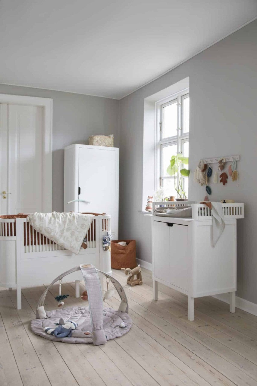 Sebra, linge de lit, bébé, imprimé autruche beige