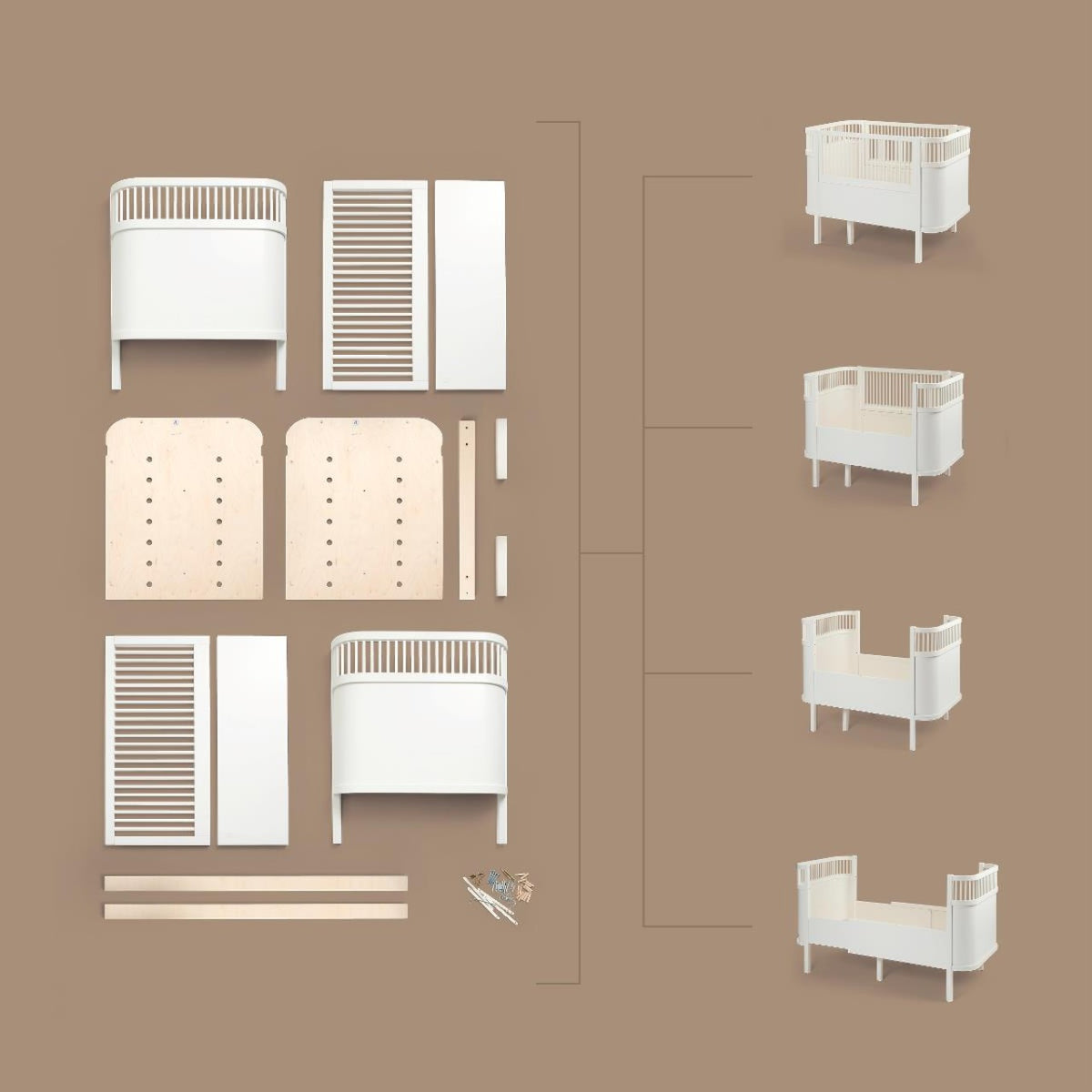 Sebra Le lit Sebra, Baby & Junior wooden edition