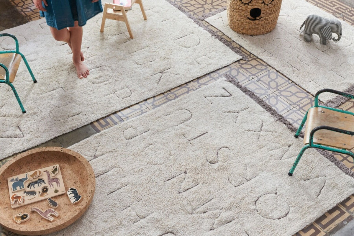 Lorena Canals RugCycled ABC rug