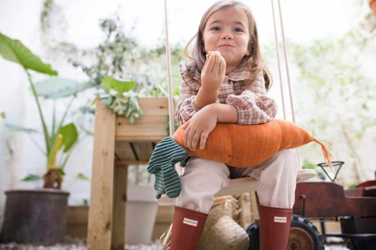 Lorena Canals Coussin tricoté Cathy the Carrot