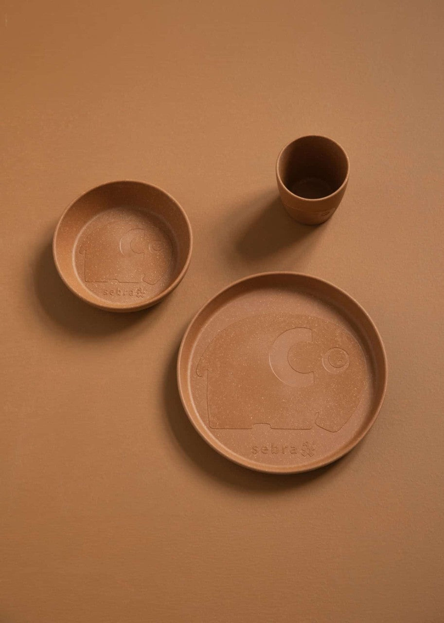 Sebra MUMS, tableware set plate, bowl and cup