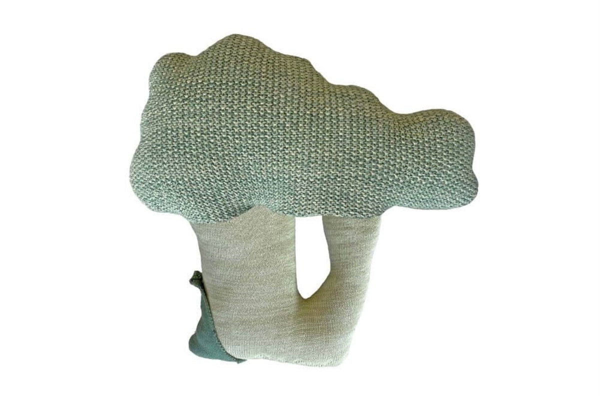 Lorena Canals Coussin tricoté Brucy le brocoli