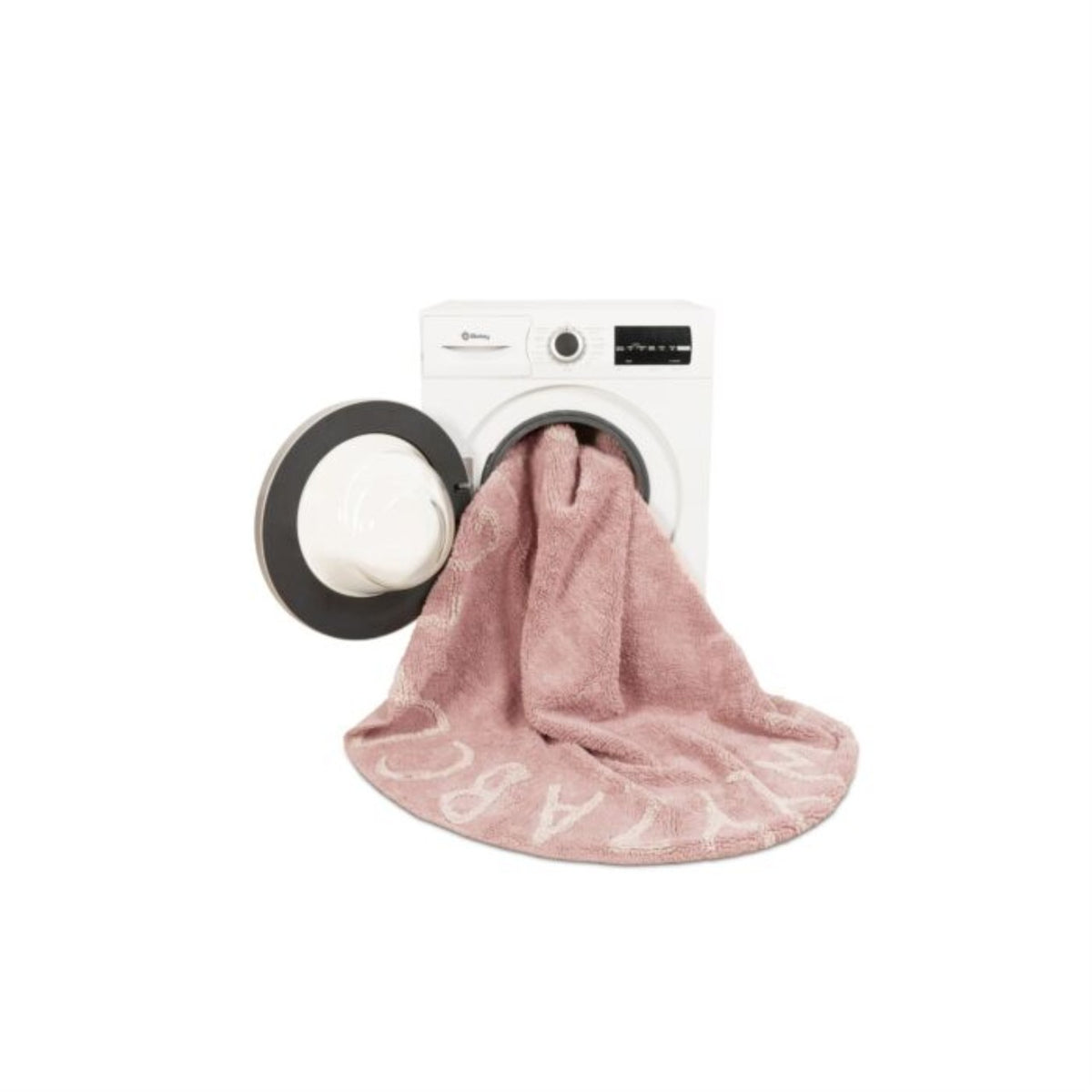 Lorena Canals Teppich Round ABC Vintage, Rosa