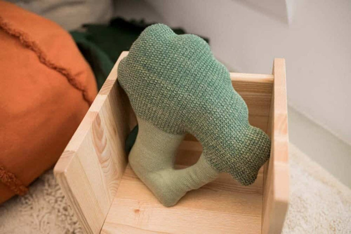 Lorena Canals Coussin tricoté Brucy le brocoli