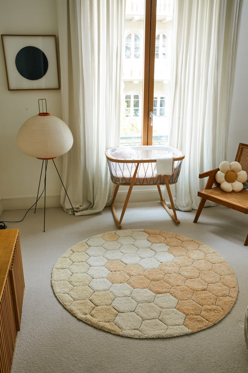 Lorena Canals Tapis rond Honeycomb