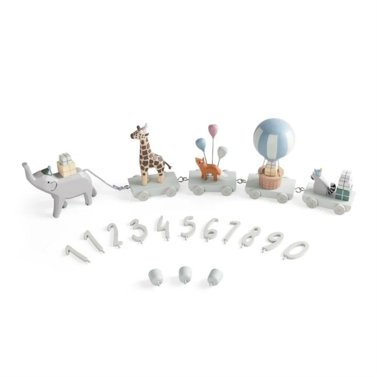 Sebra Train d'anniversaire Gris