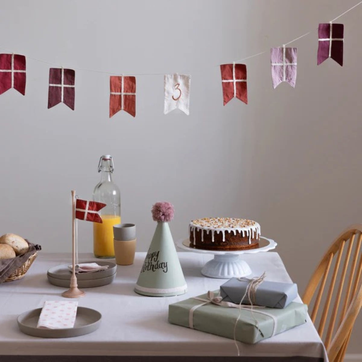 Sebra birthday table banner