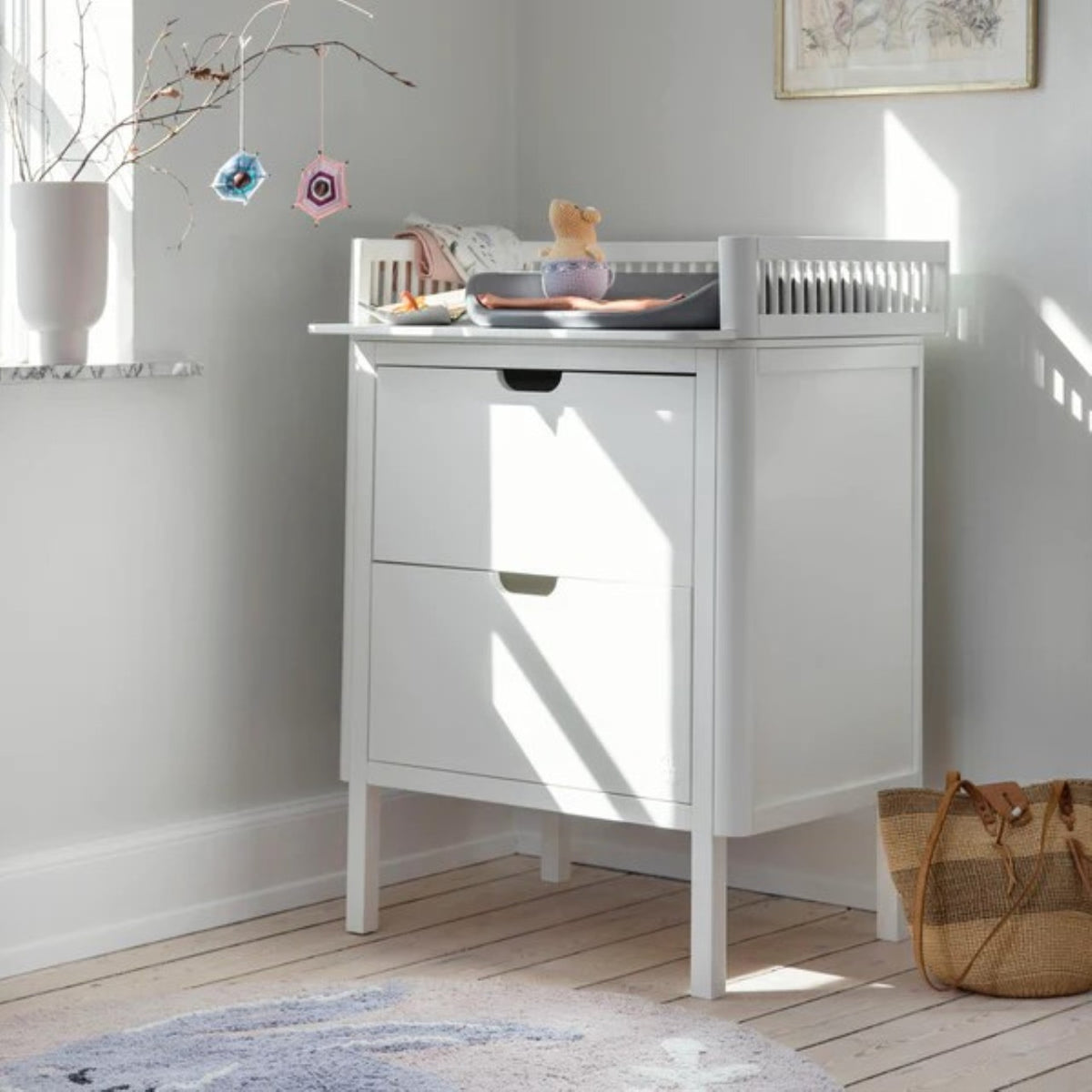 Fasciatoio Sebra con cassetti composto da: 201330025, -26, -27 Classic White