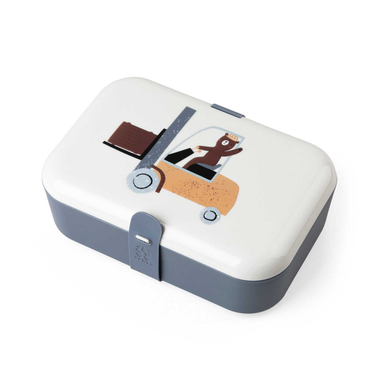 Sebra Lunchbox mit Silikonband Powder Blue