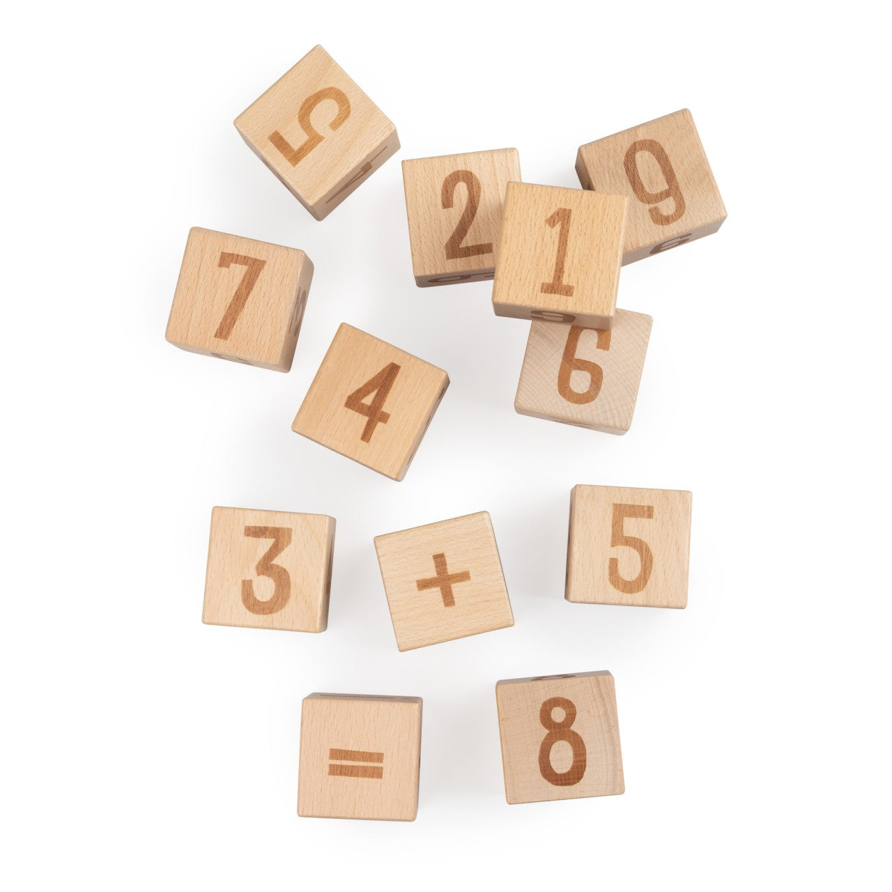 Blocchi numerici in legno Sebra Set di 12 pezzi.