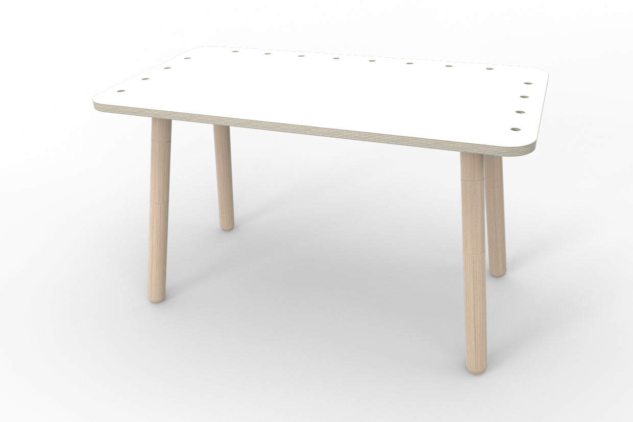 Pure Position growing table Bureau pour enfant blanc pur