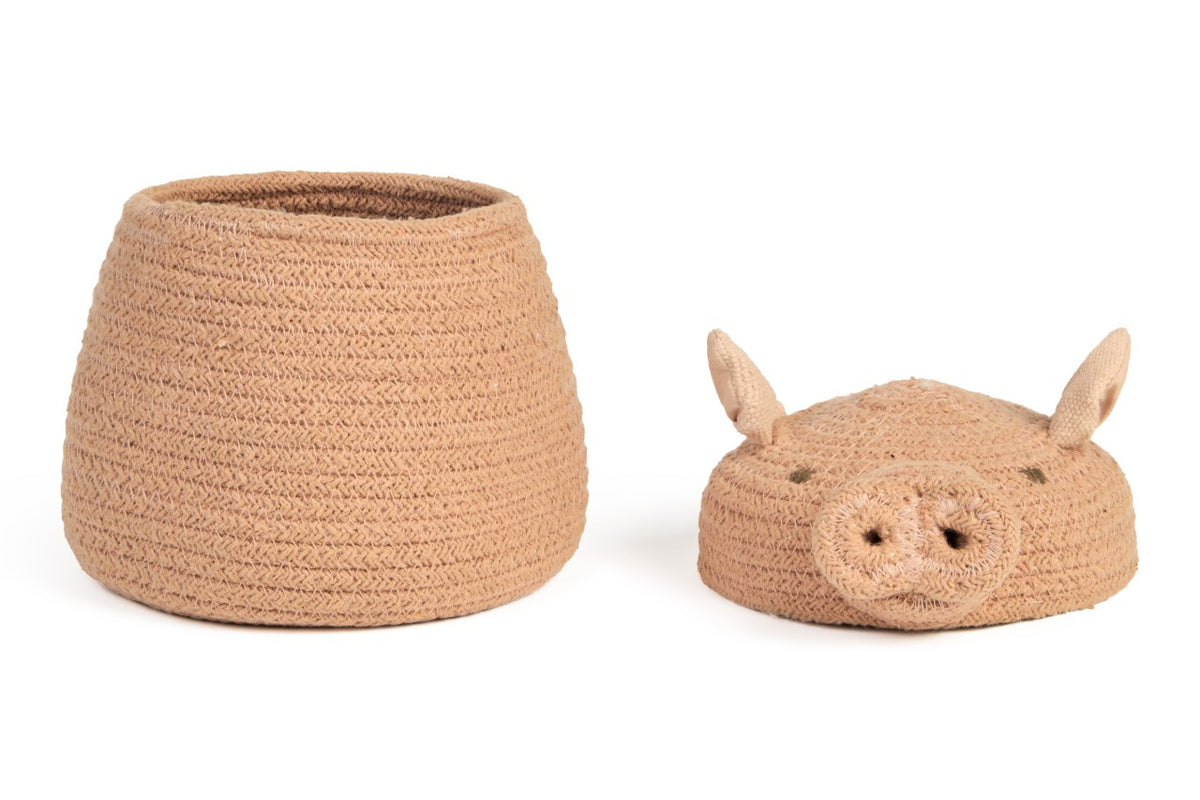 Lorena Canals Mini Korb Peggy the Pig