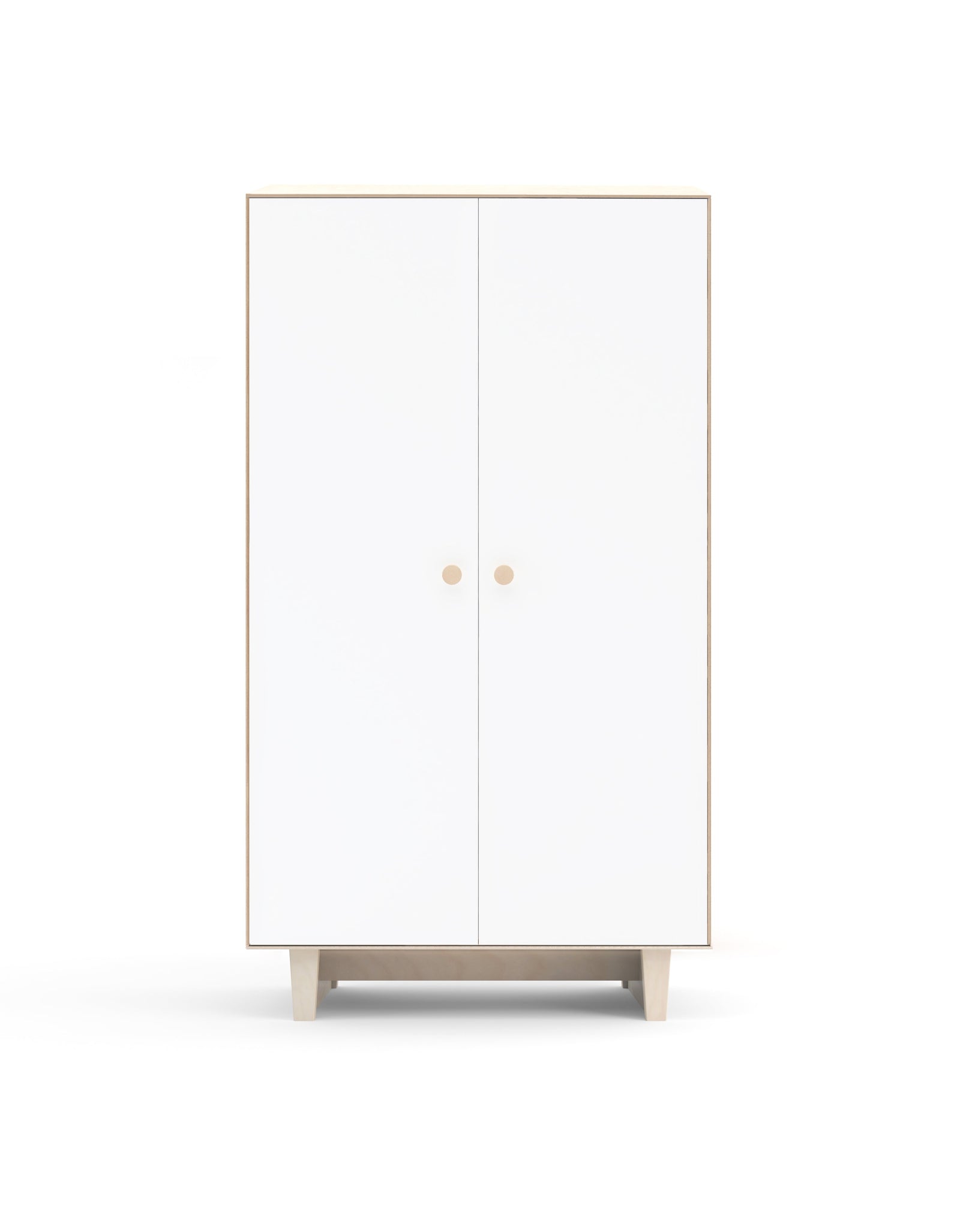 Oeuf NYC Rhea Armoire, bouleau / blanc
