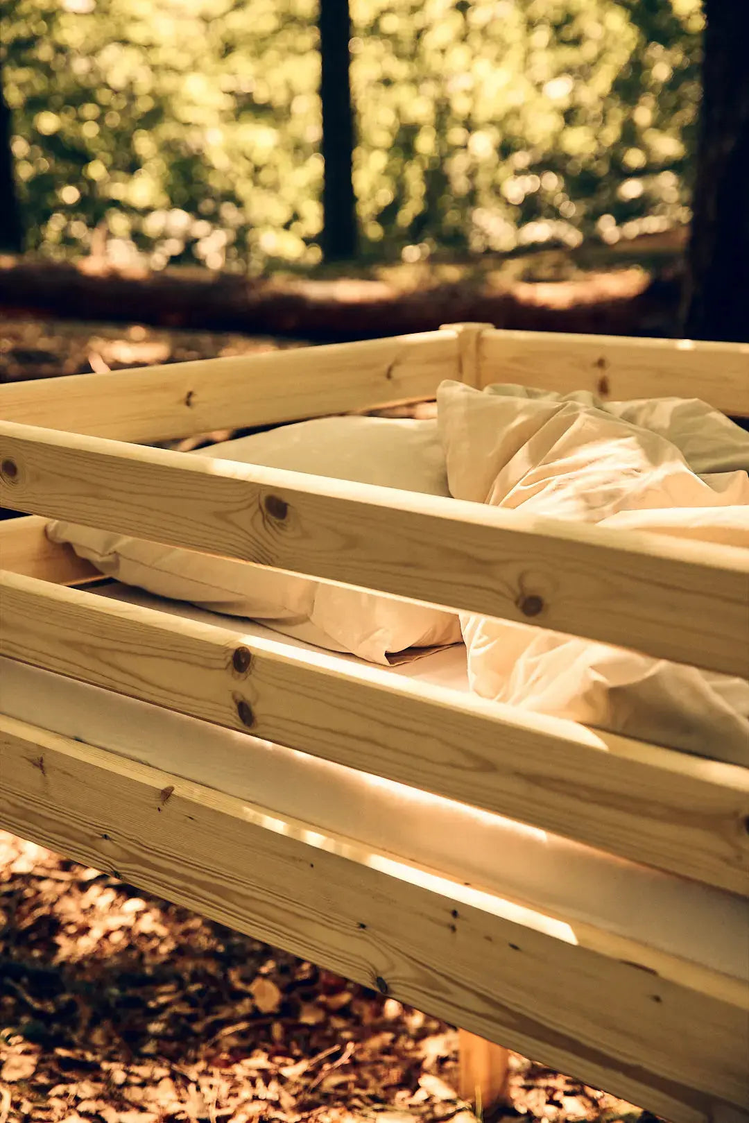 Flexa Raw Halbhohes Bett 90 x 200 cm Natur
