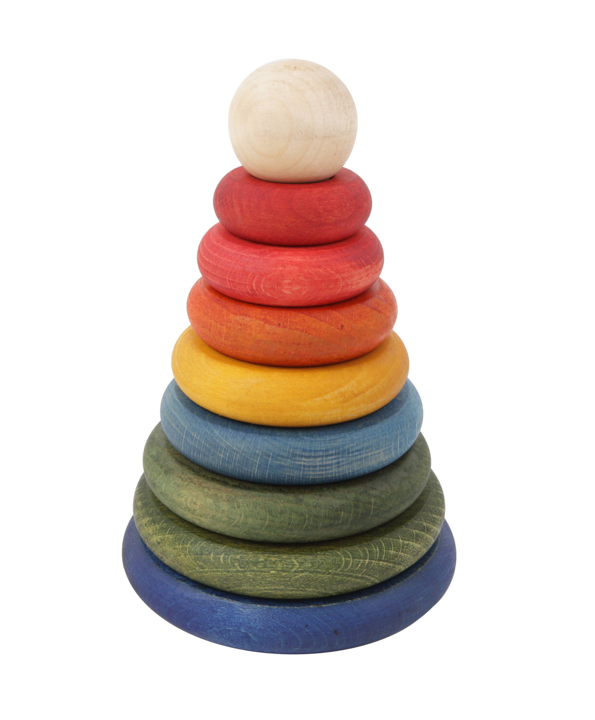 Wooden Story Montessori toy stacker Rainbow stackable