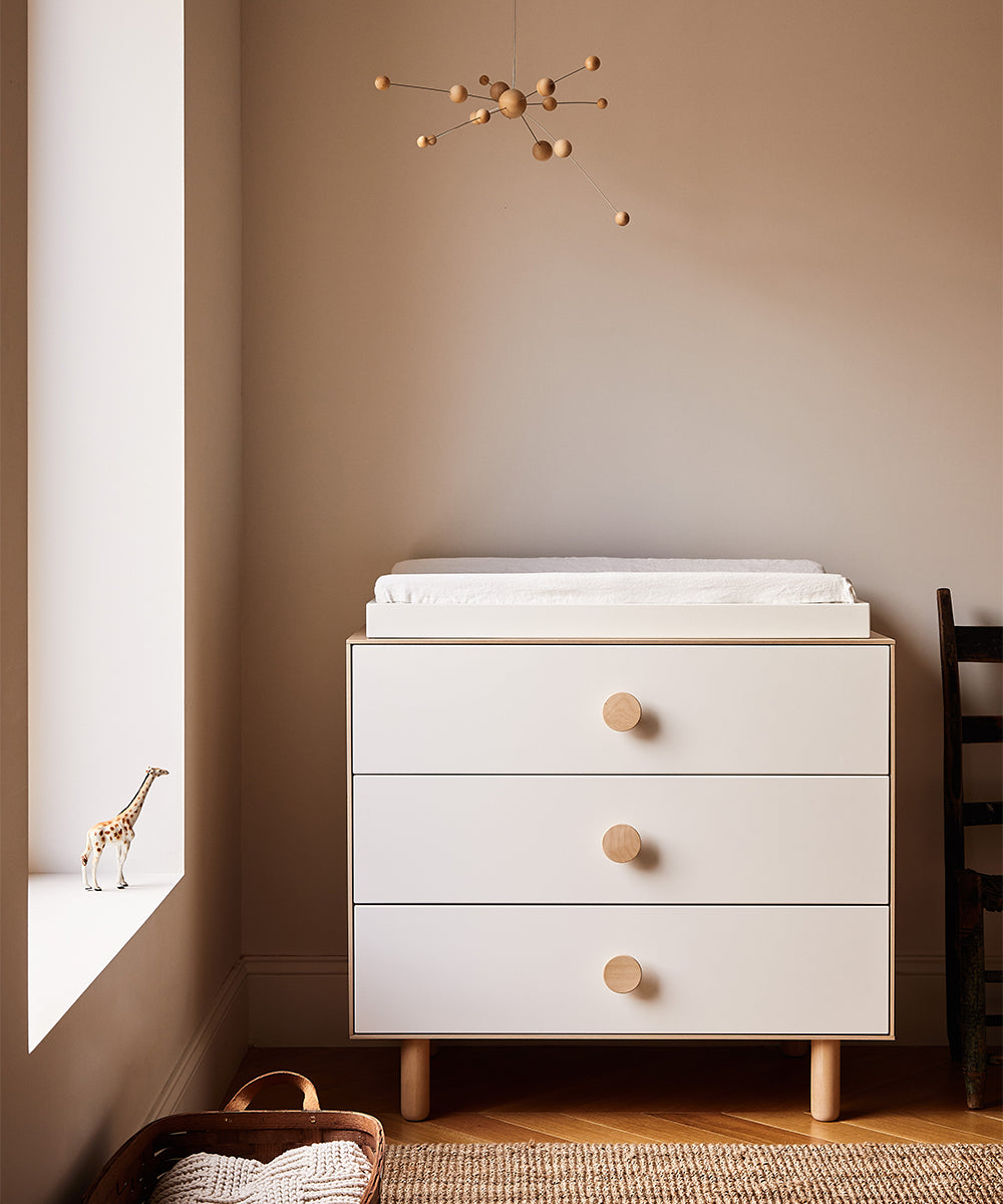 Oeuf NYC Dot Kommode mit 3 Schubladen, Birke
