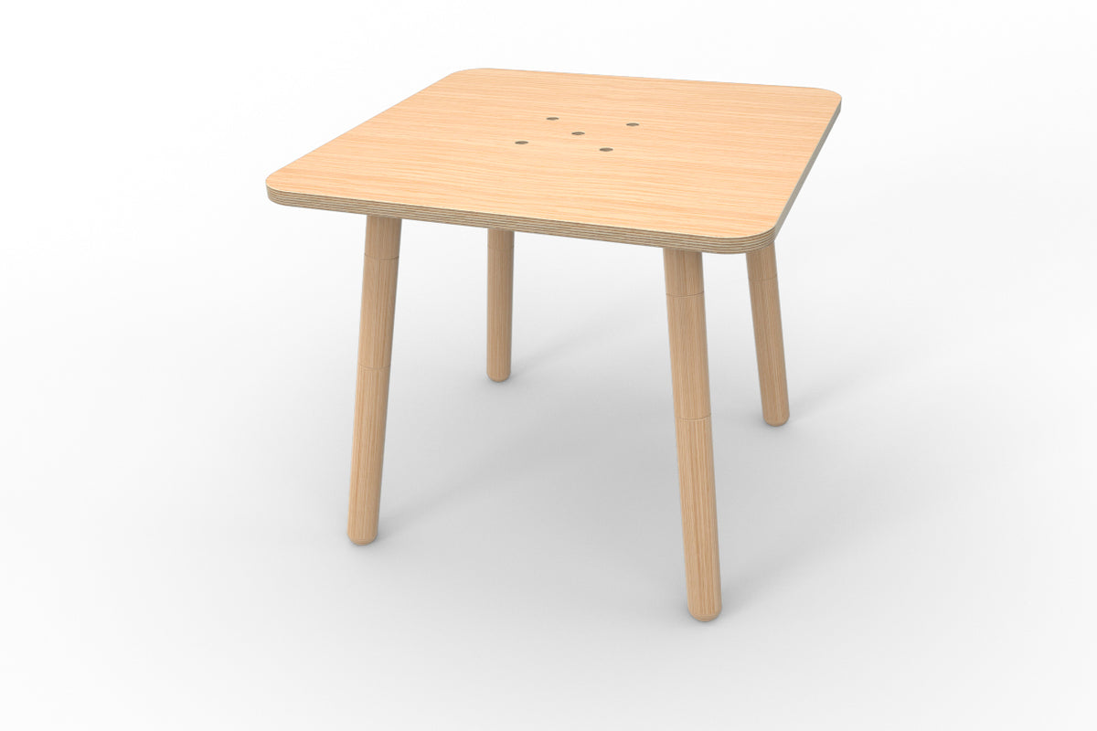 Pure Position growing table square children's table oiled beech