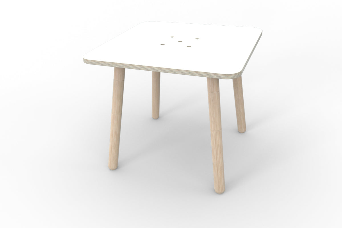 Pure Position growing table square children's table oiled beech