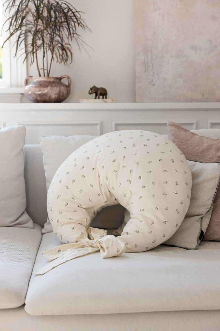 Sebra Coussinet d'allaitement, coton bio Classic Sophora Leaves