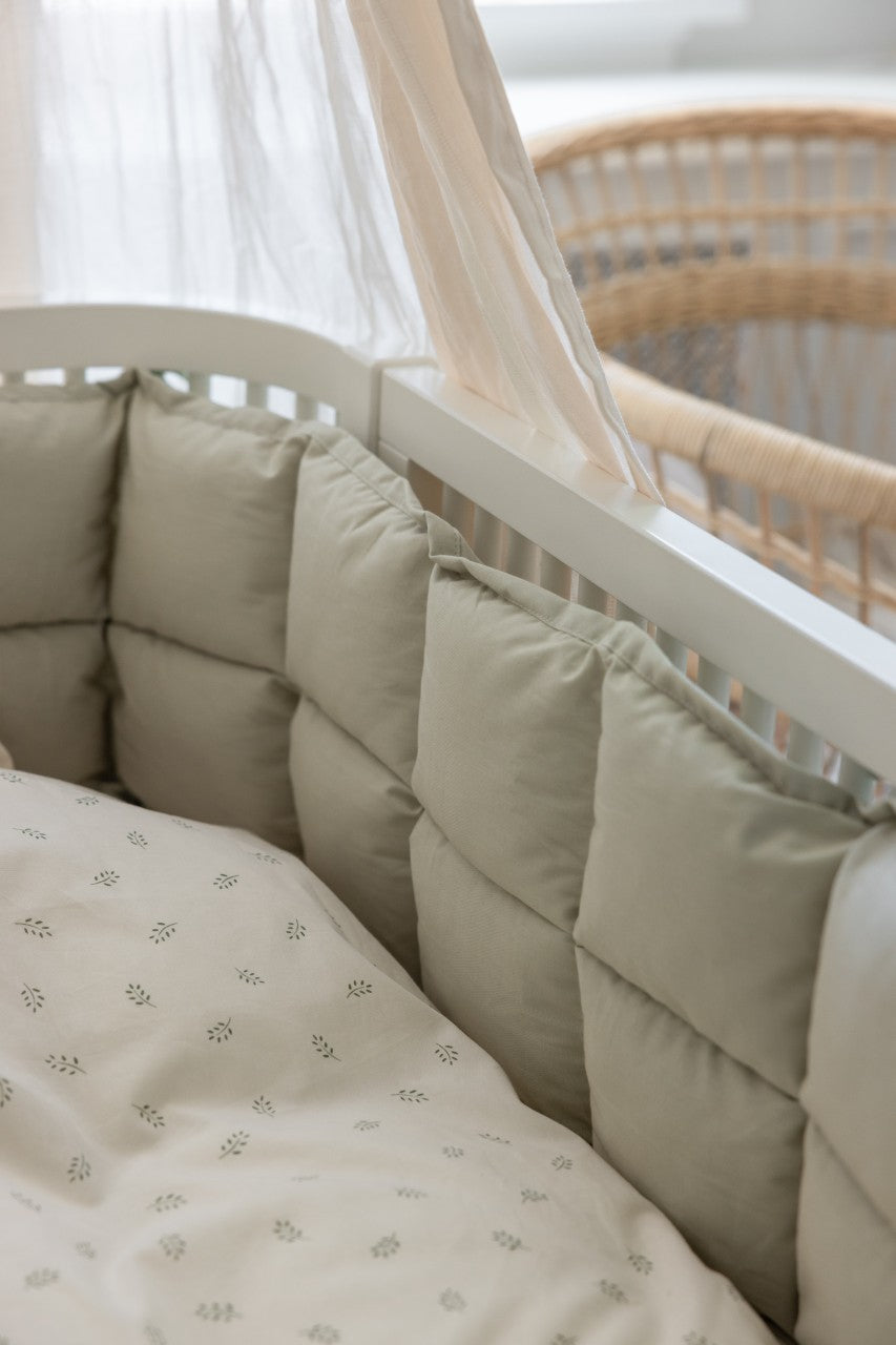 Sebra Tour de lit, kapok, Uni Classic Mist Green