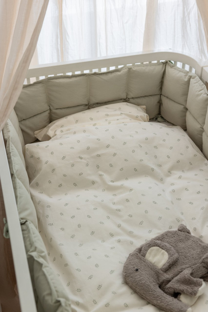 Sebra Tour de lit, kapok, Uni Classic Mist Green