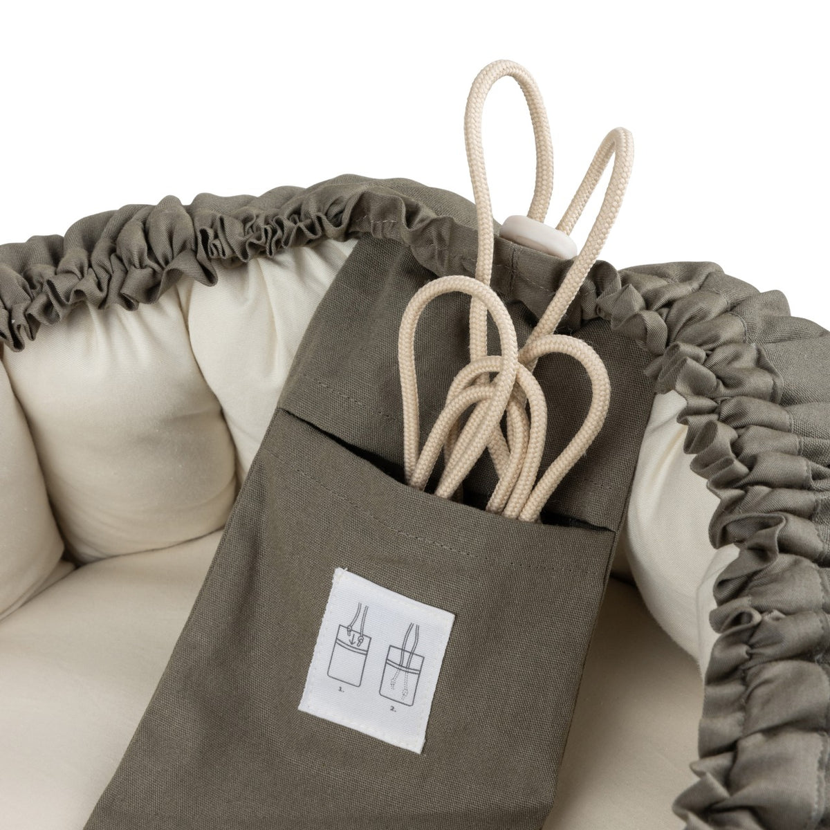 Sebra Babynestchen 3in1 Uni Classic Dark Olive