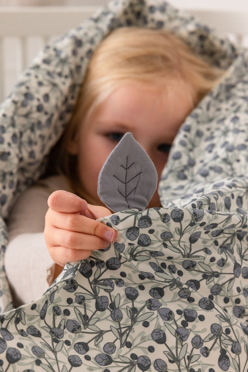 Sebra bedding Print, Junior Classic Blue Olive