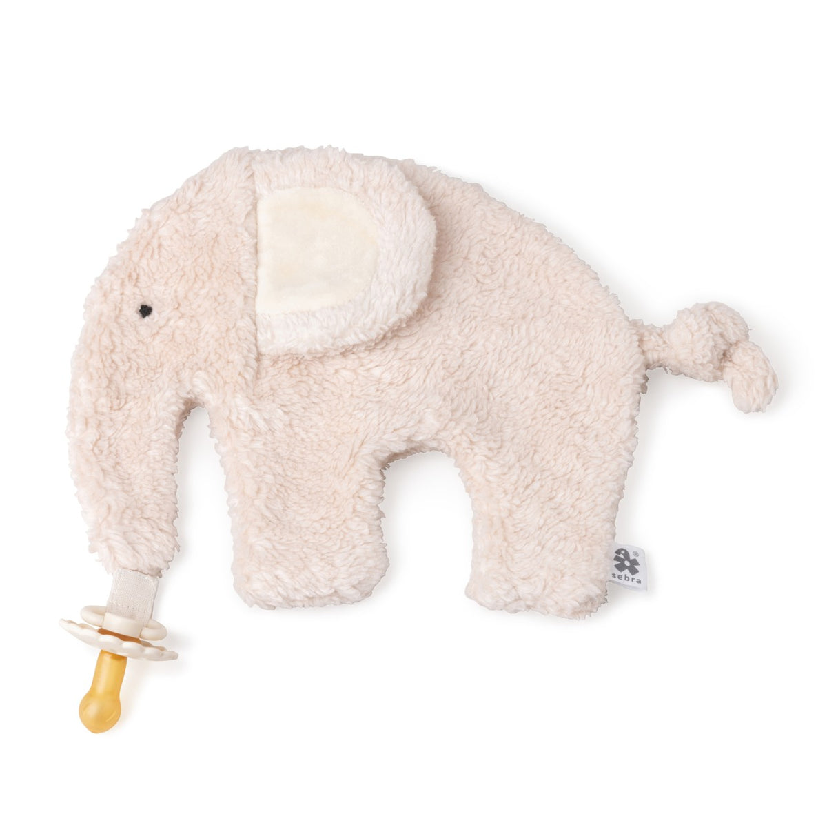 Sebra cuddle cloth with pacifier holder, Fanto Classic Birch Rose