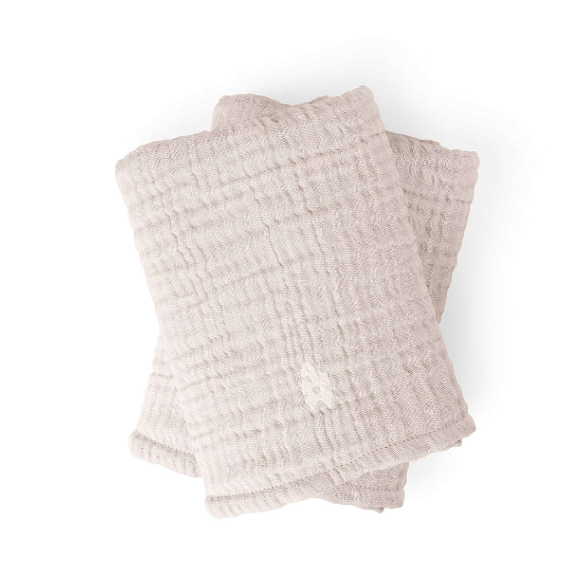 Sebra changing mat 6-ply, muslin plain, set of 2 Classic Rose