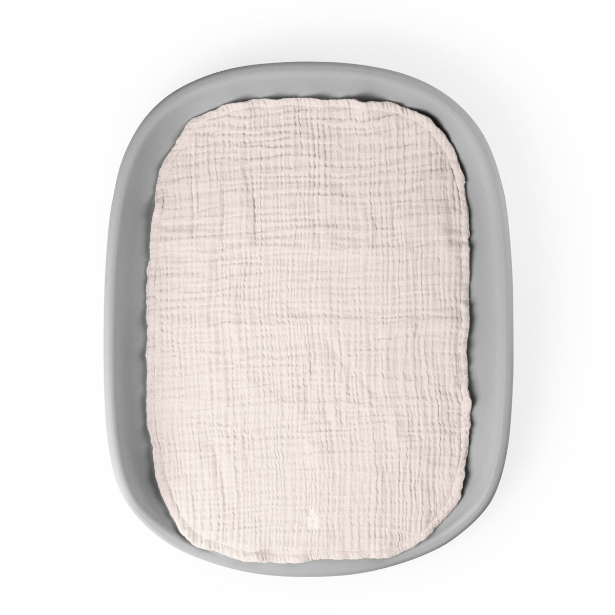 Sebra changing mat 6-ply, muslin plain, set of 2 Classic Rose