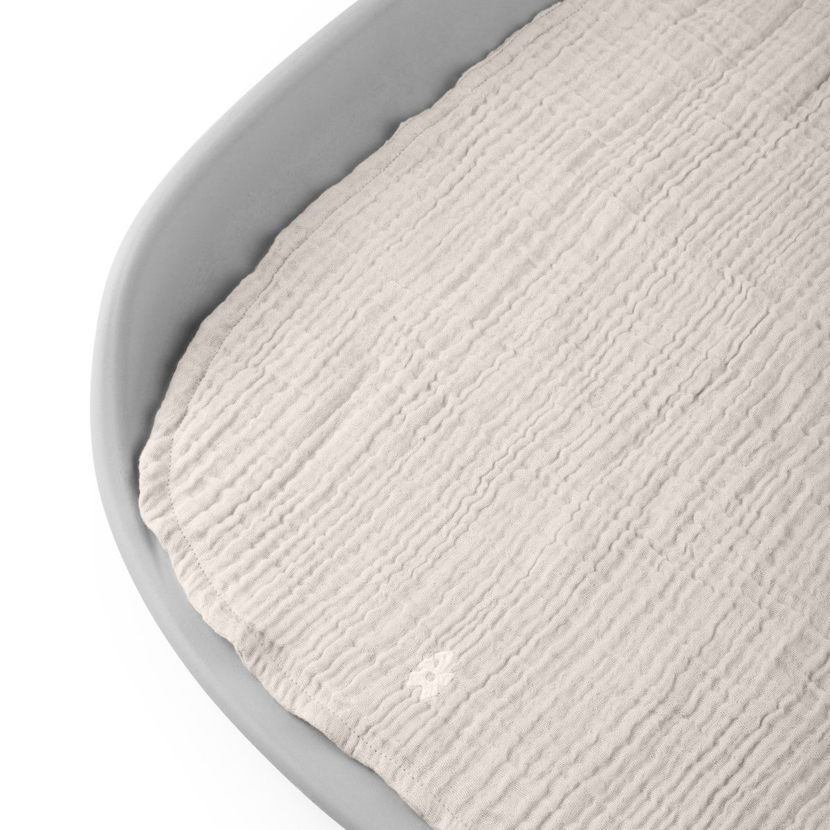 Sebra changing mat 6-ply, muslin plain, set of 2 Classic Rose