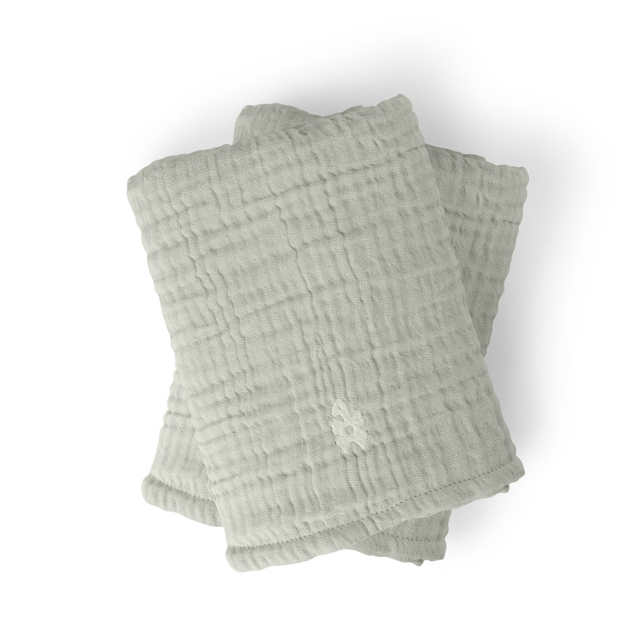 Sebra changing mat 6-ply, muslin plain, set of 2 Classic Green