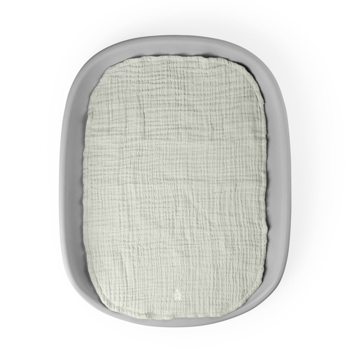 Sebra Matelas à langer 6 couches, Mousseline Uni, lot de 2 Classic Green