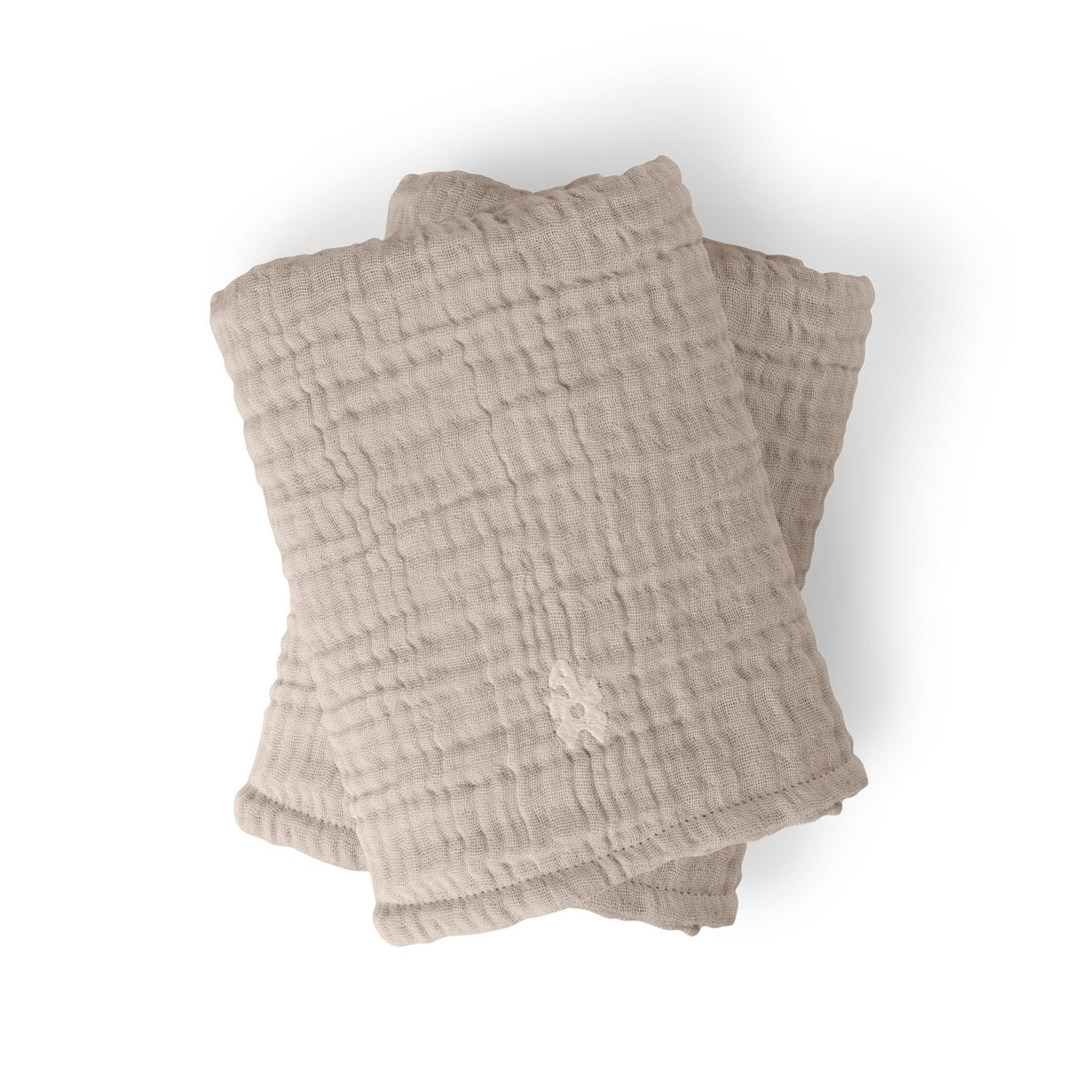 Sebra changing mat 6-ply, muslin plain, set of 2 Classic Beige