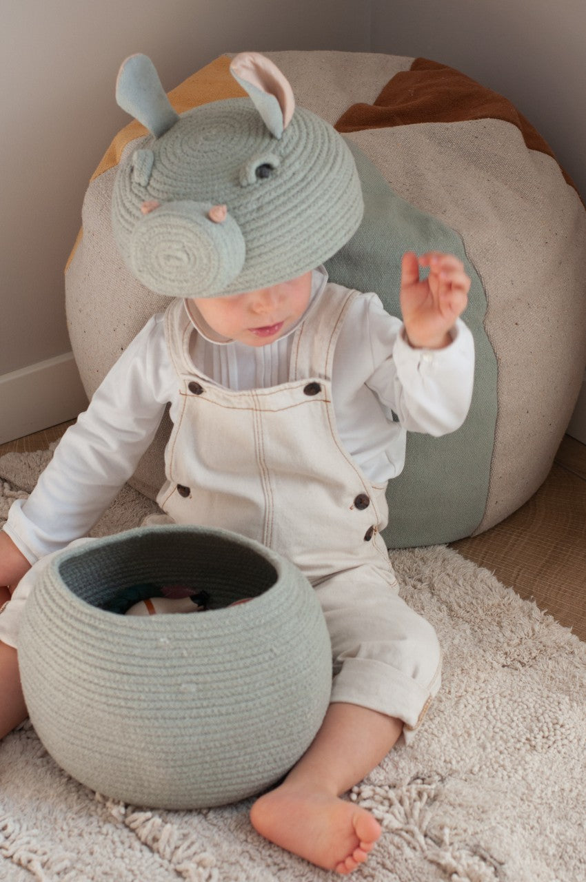 Lorena Canals basket Henry the Hippo