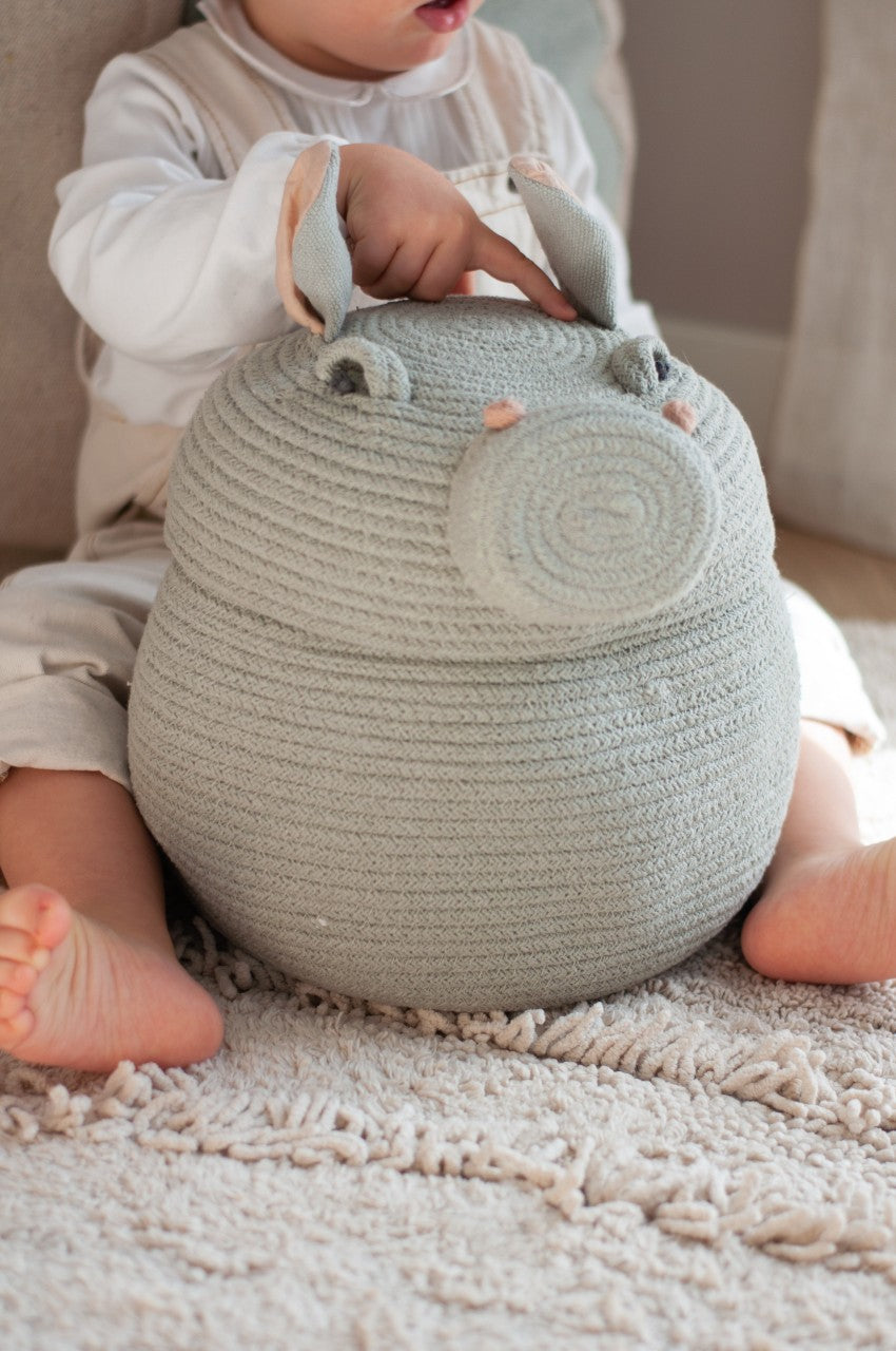 Lorena Canals basket Henry the Hippo
