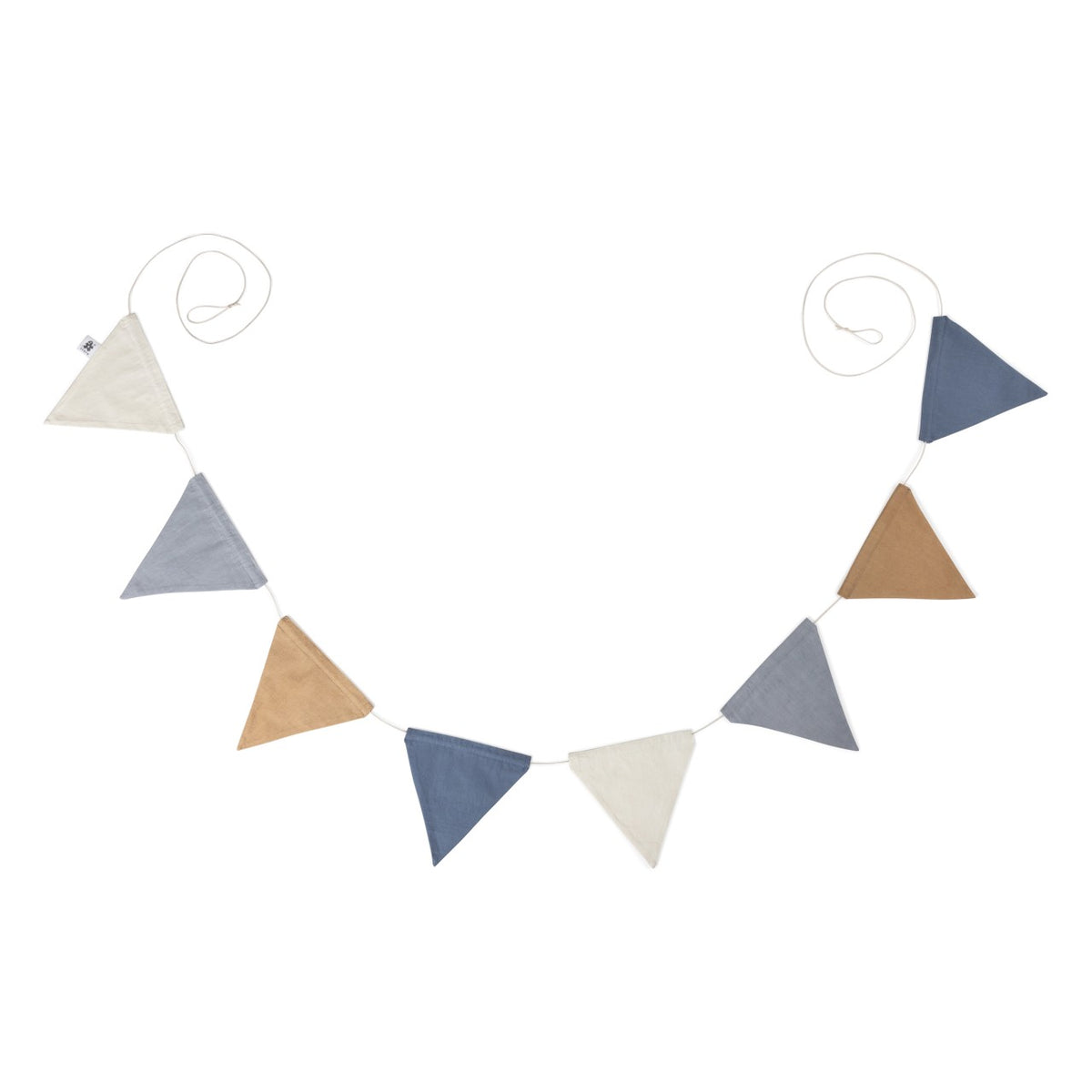 Sebra pennant, double-sided Classic Forest Lake Blue
