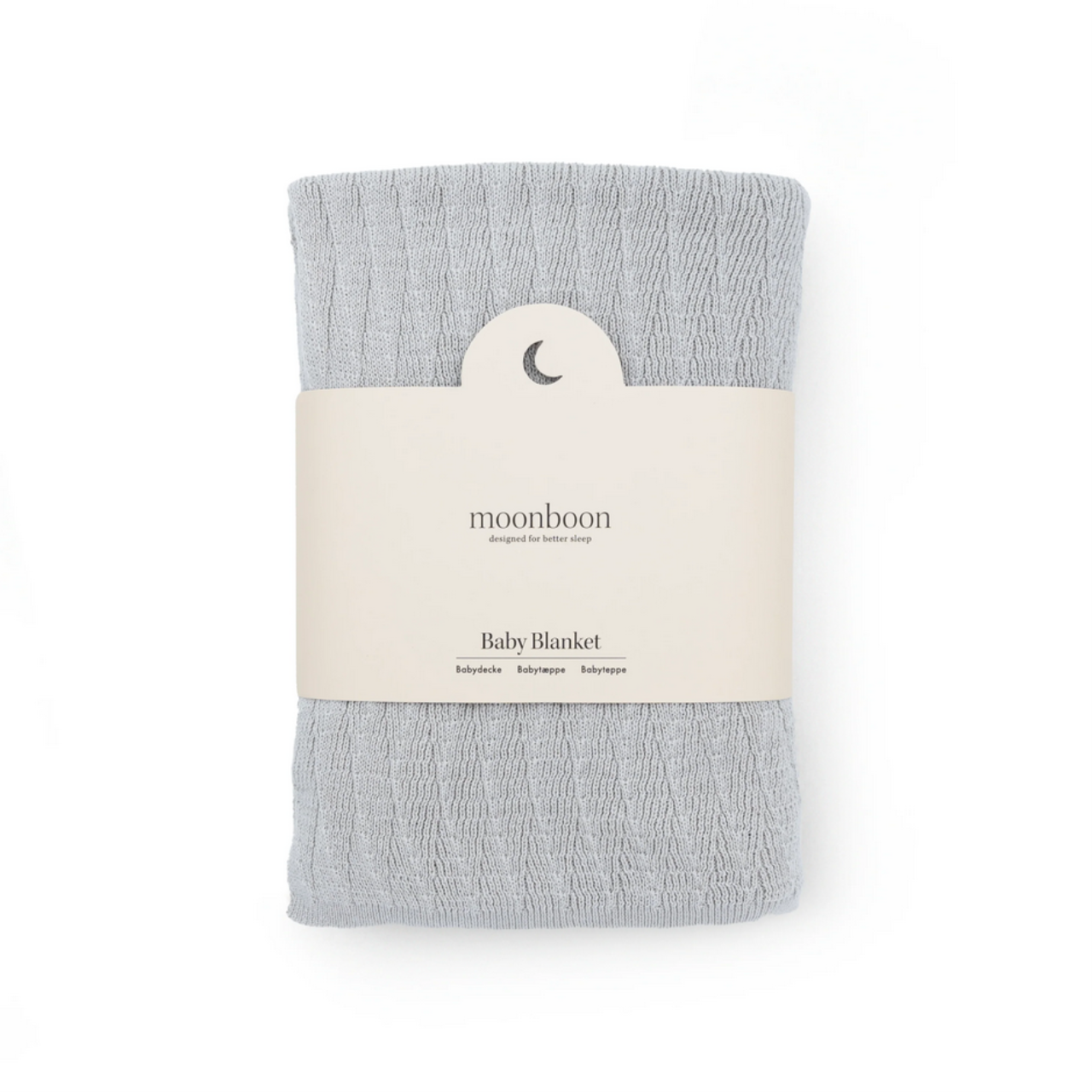 Moonboon Baby couverture tricotée Lunar Rock
