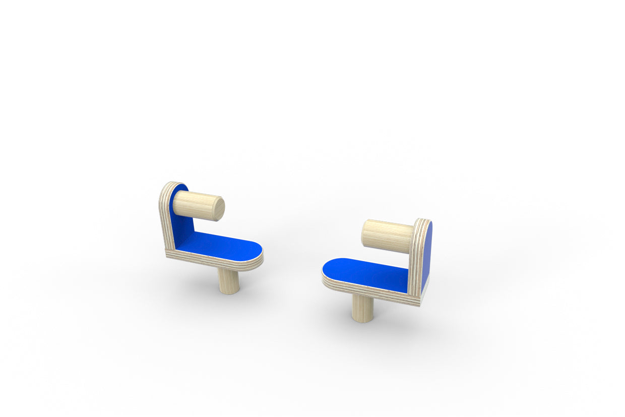 Pure Position Porte-rouleau de papier bleu gentiane