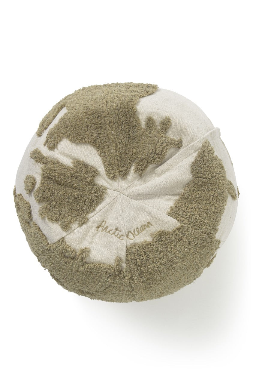 Lorena Canals Pouf World Map rugcycled