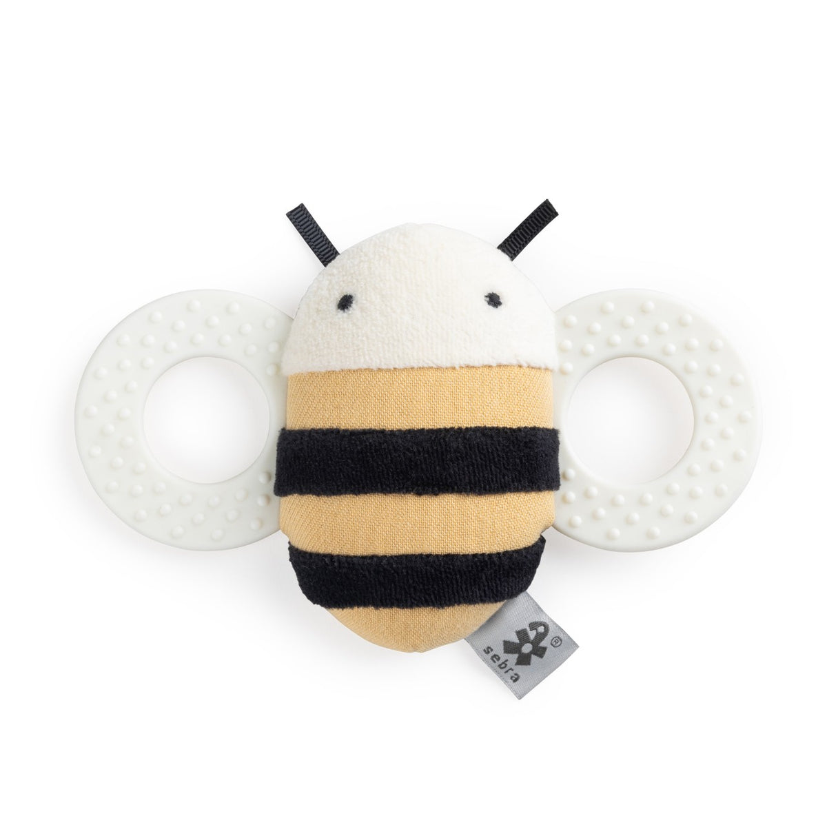 Sebra activity rattle with mirror, Billy the Bee Woodland- 25AW Yellow