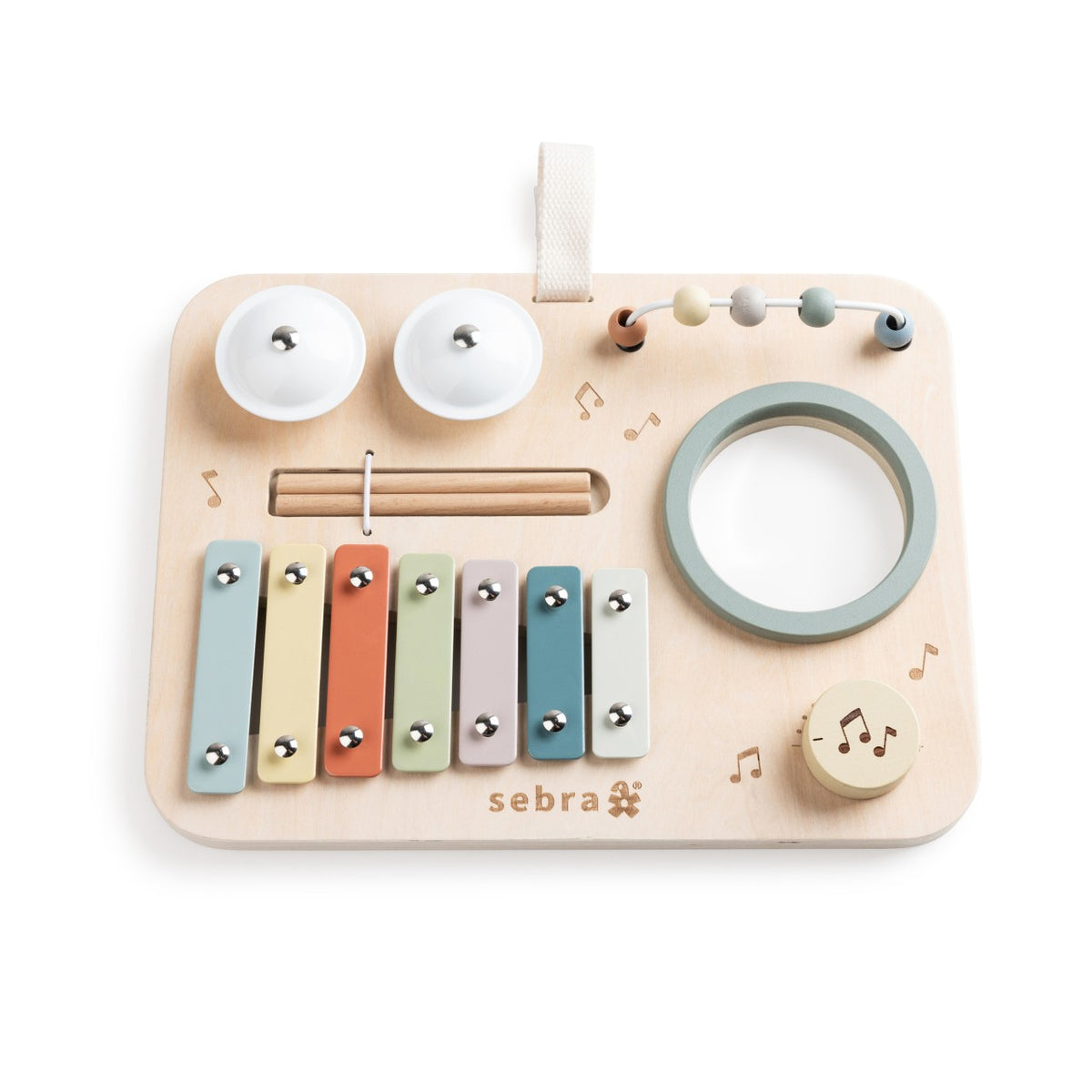 Sebra Tableau d'activités Musique, bois Classic - 25AW Multicolore