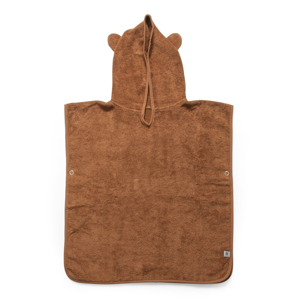 Sebra Poncho en éponge, Milo l'ourson Sweet Tea Brown
