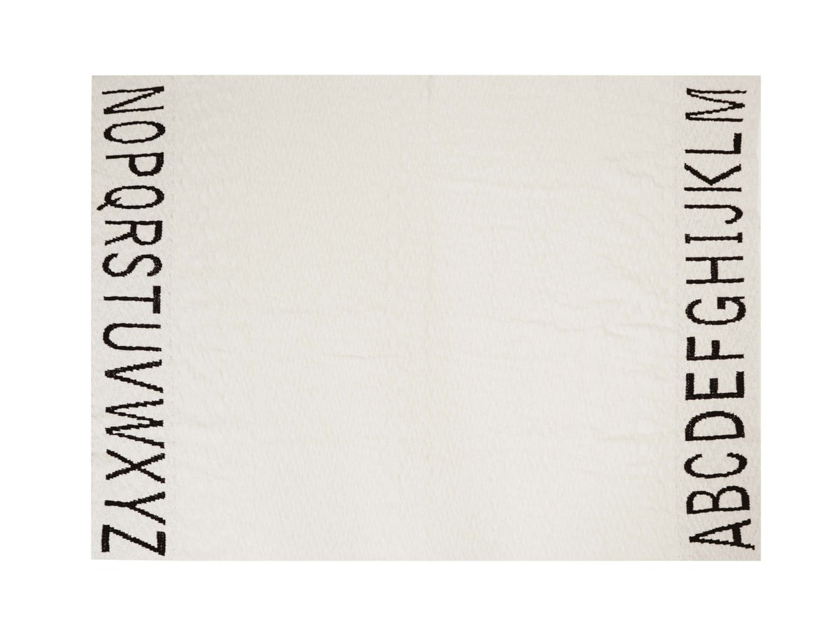 Lorena Canals Couverture tricotée ABC Natural / Black