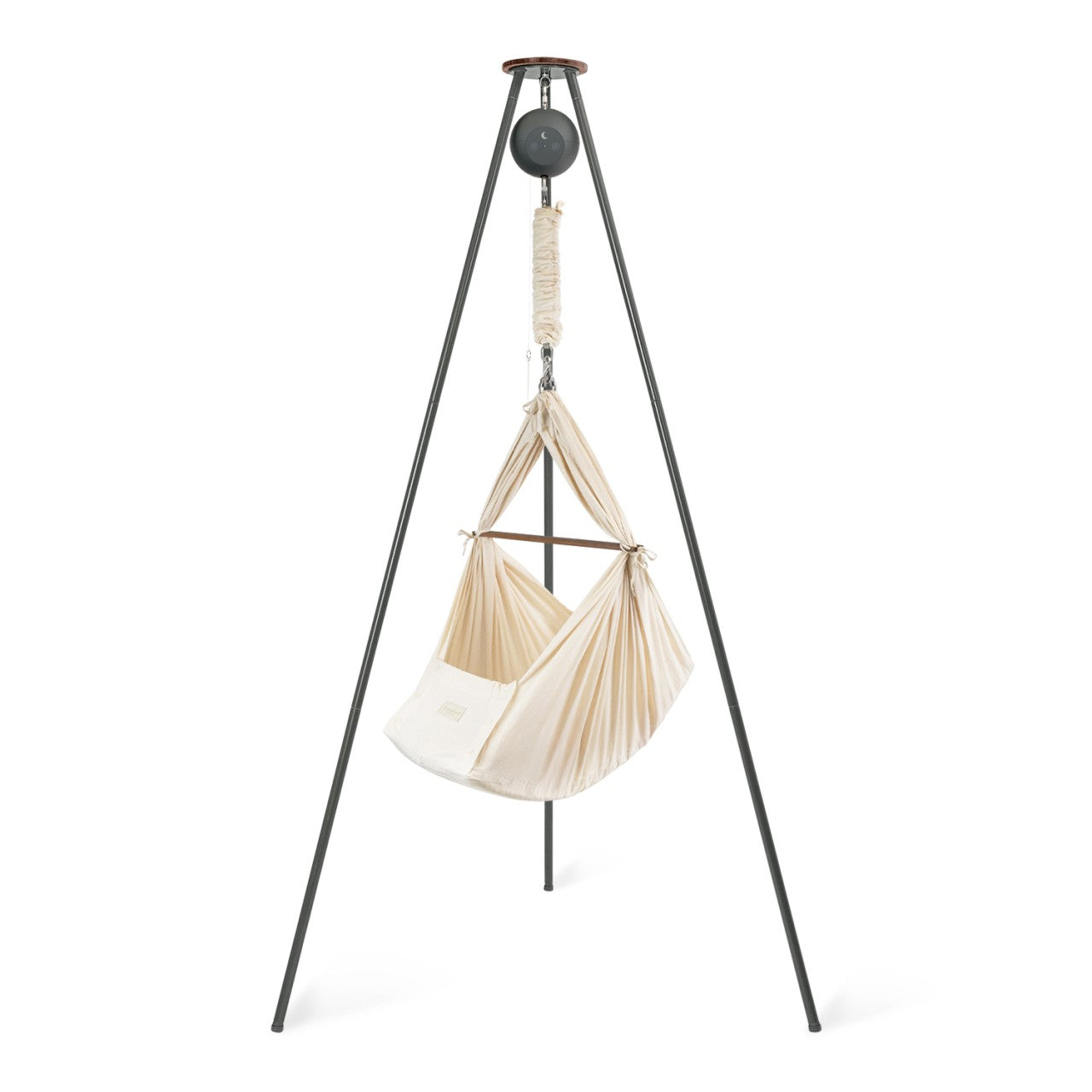 Moonboon Classic Bundle Premium - Berceau à ressort Nature, Motor Connect Premium Grey, châssis Grey MOTOR GRAY