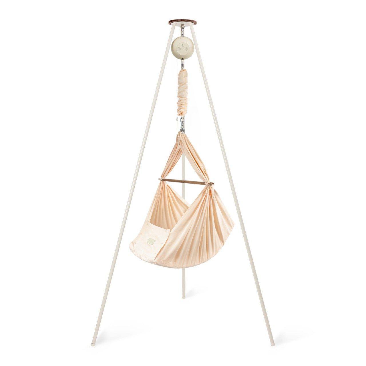 Moonboon Classic Bundle Premium - Berceau à ressort Rose, Moteur Connect Premium Sand, Châssis Cream Rose Cloud MOTOR SAND