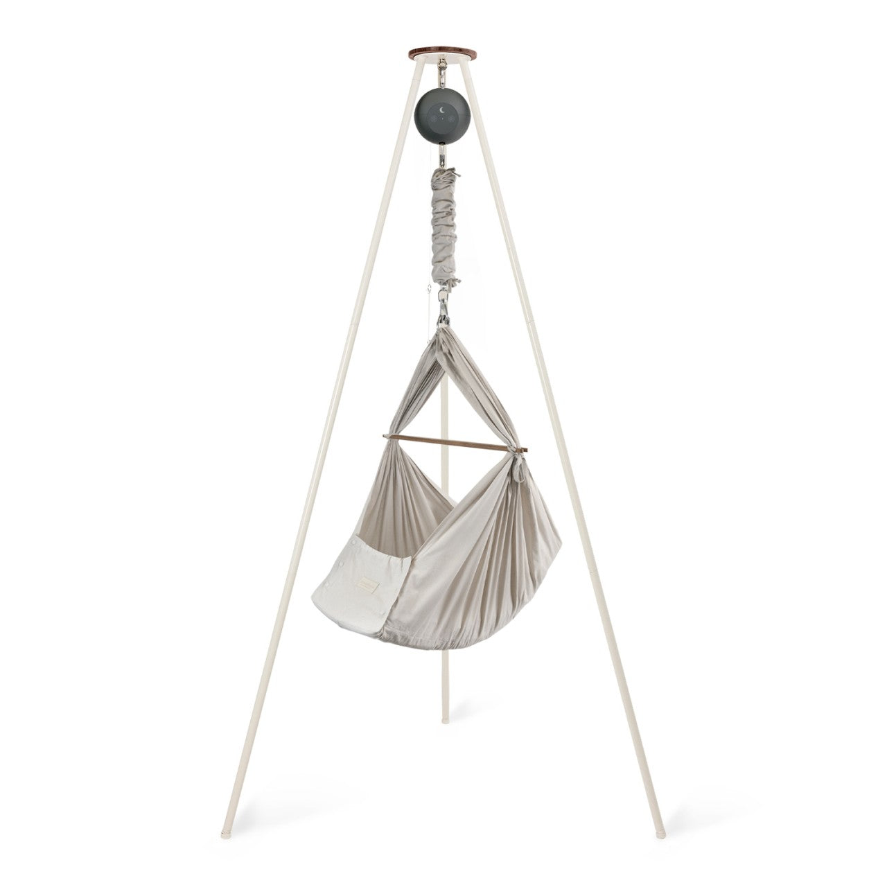 Moonboon Classic Bundle Premium - Berceau à ressort Lunar, moteur Connect Premium Grey, châssis Cream Lunar Rock MOTOR GRAY