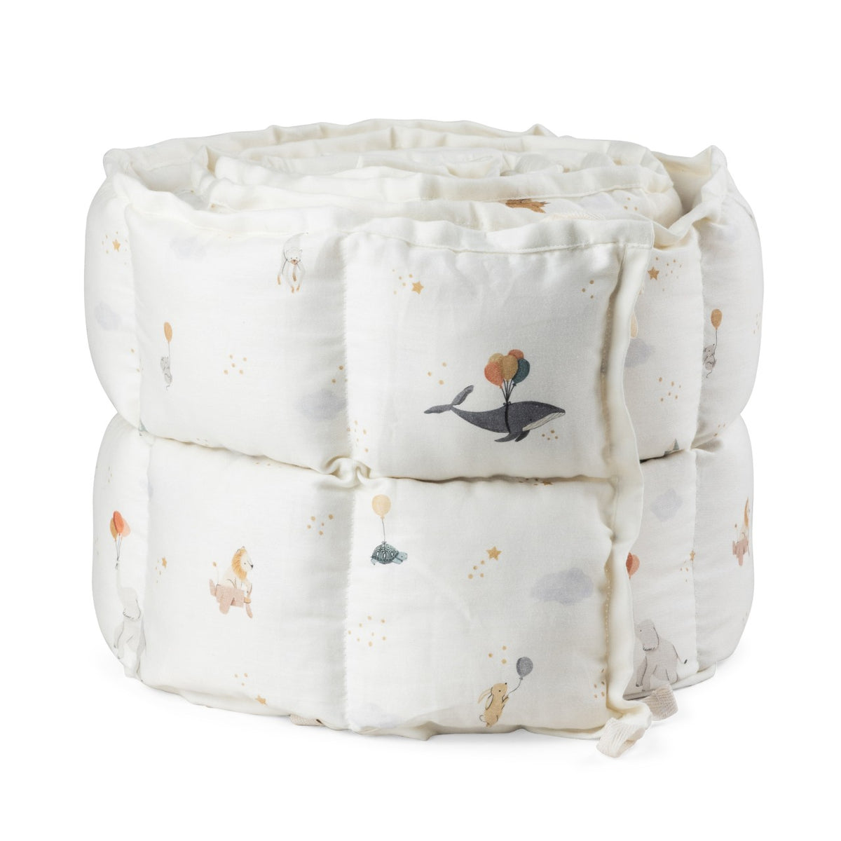 Sebra cot bumper, kapok, Print World of Sebra