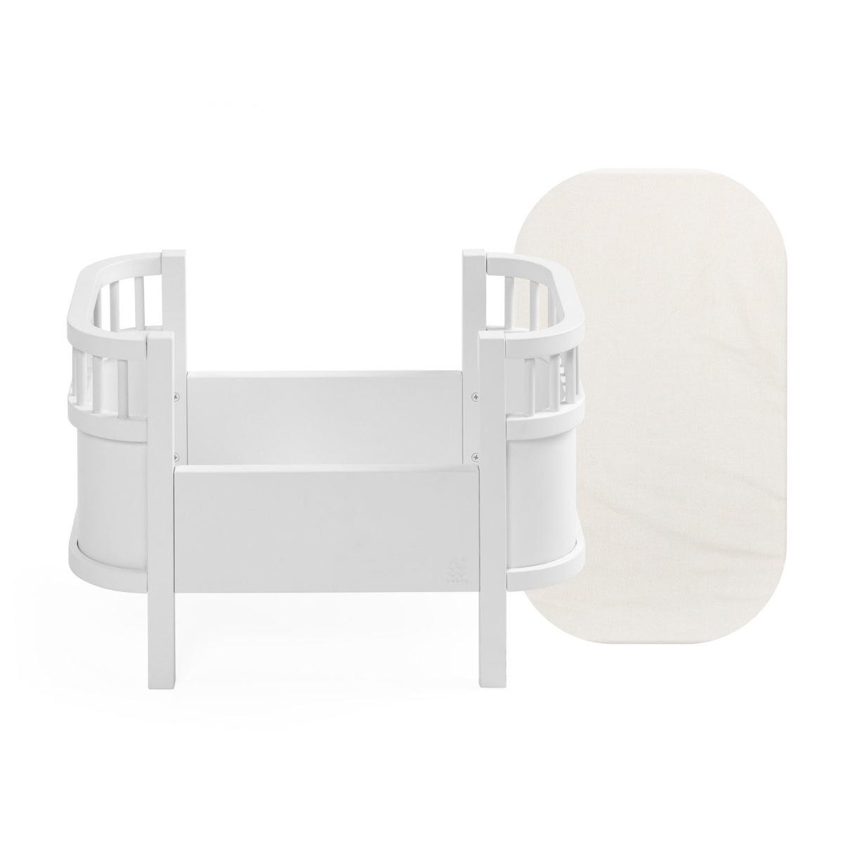 Sebra doll's bed + mattress White